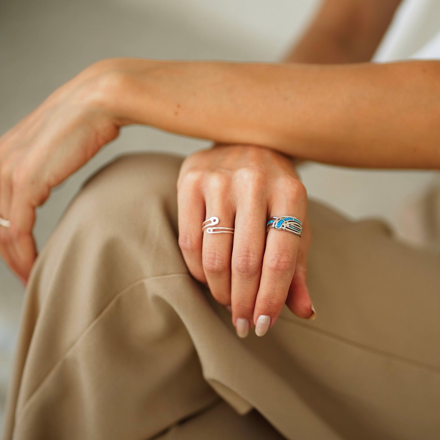 Silver ring, luxury jewelry, old money