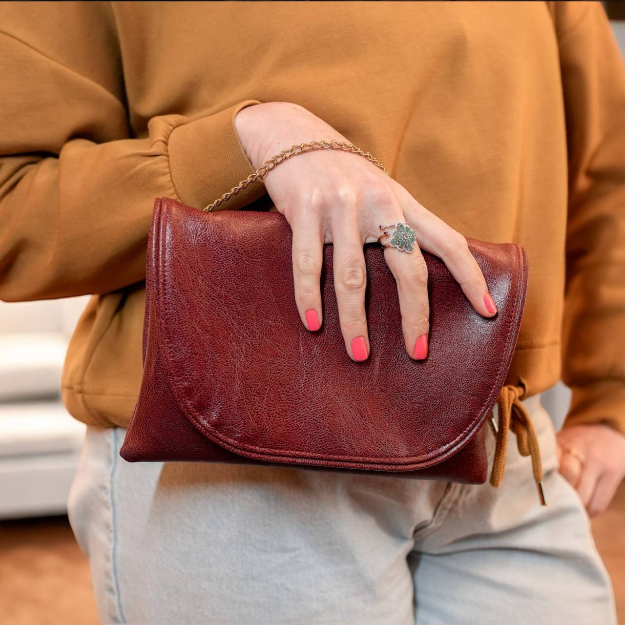 Bag Jane (small), vegan, artificial leather, 3 in 1 - La Moda Me