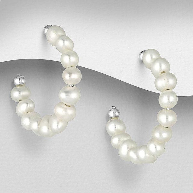 Earrings Snowwhite - La Moda Me