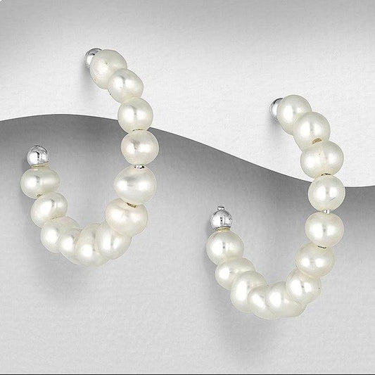 Earrings Snowwhite - La Moda Me