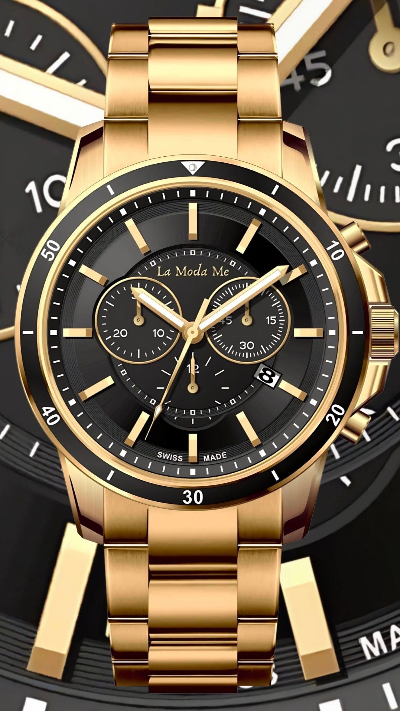 B - Business Black Suit - La Moda Me