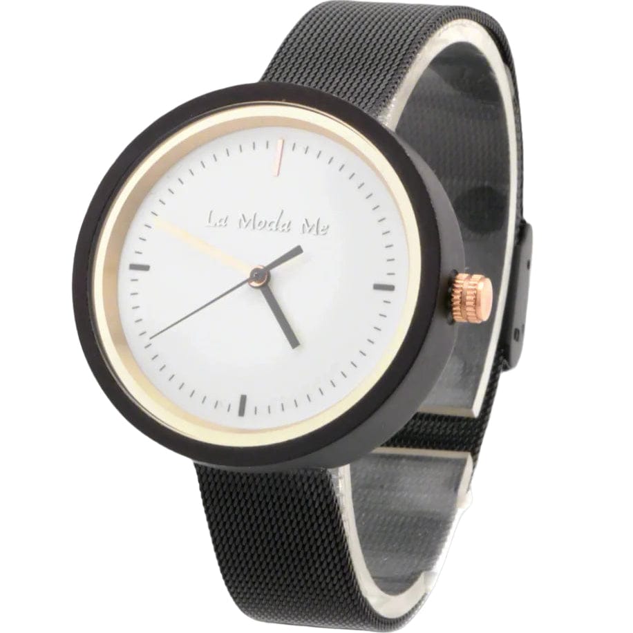 Watch Lumin ron, black, elegant, minimalistic - La Moda Me