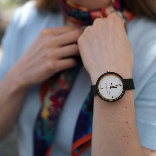 Watch Lumin ron, black, elegant, minimalistic - La Moda Me