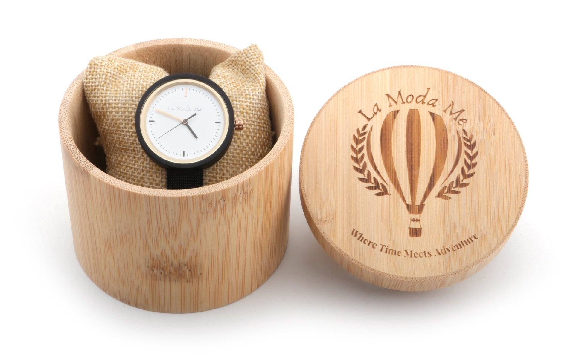 Watch Lumin ron, black, elegant, minimalistic - La Moda Me