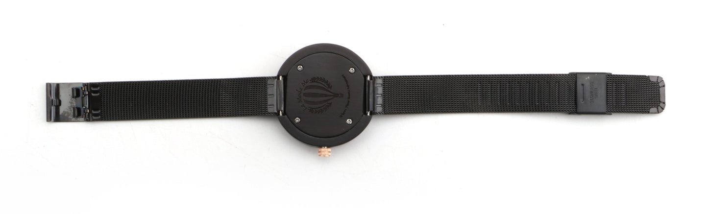 Watch Lumin ron, black, elegant, minimalistic - La Moda Me