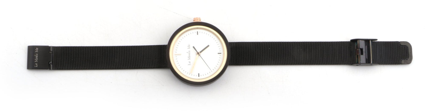 Watch Lumin ron, black, elegant, minimalistic - La Moda Me