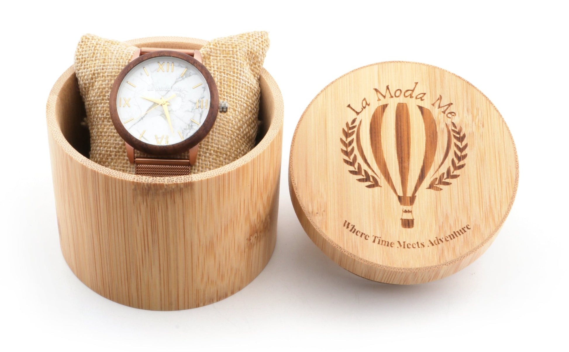 Watch Lumin, mininalistic, round, elegant, classy look - La Moda Me