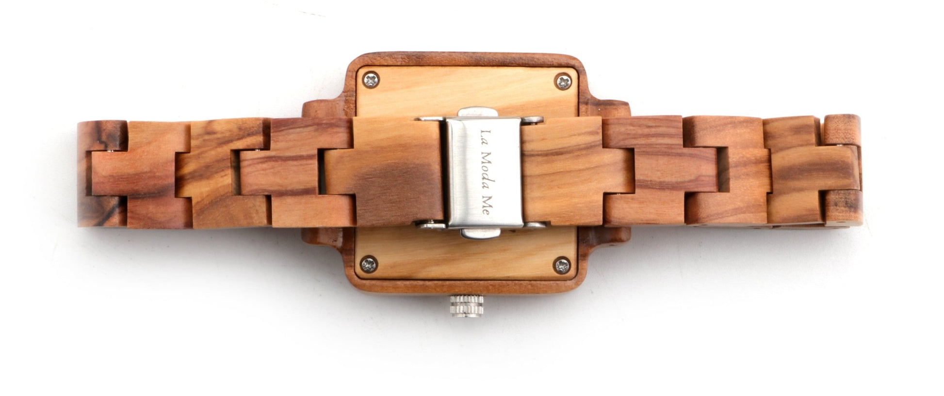 Watch La Piccola Natura, natural, pink display, olivewood, rustical - La Moda Me