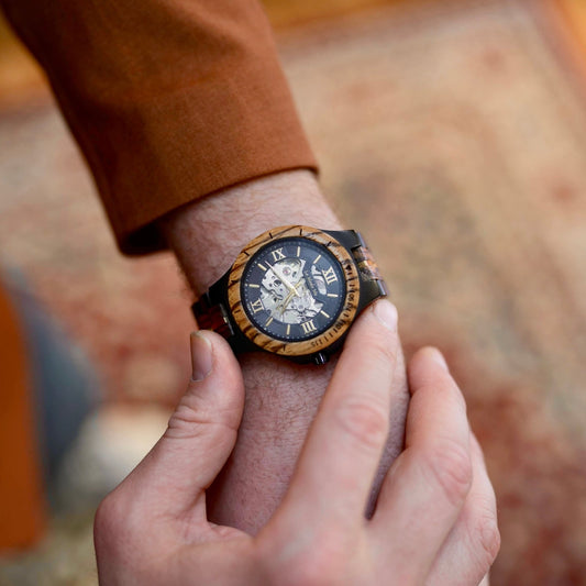 Watch Notterdam, automatic, zebrawood - La Moda Me