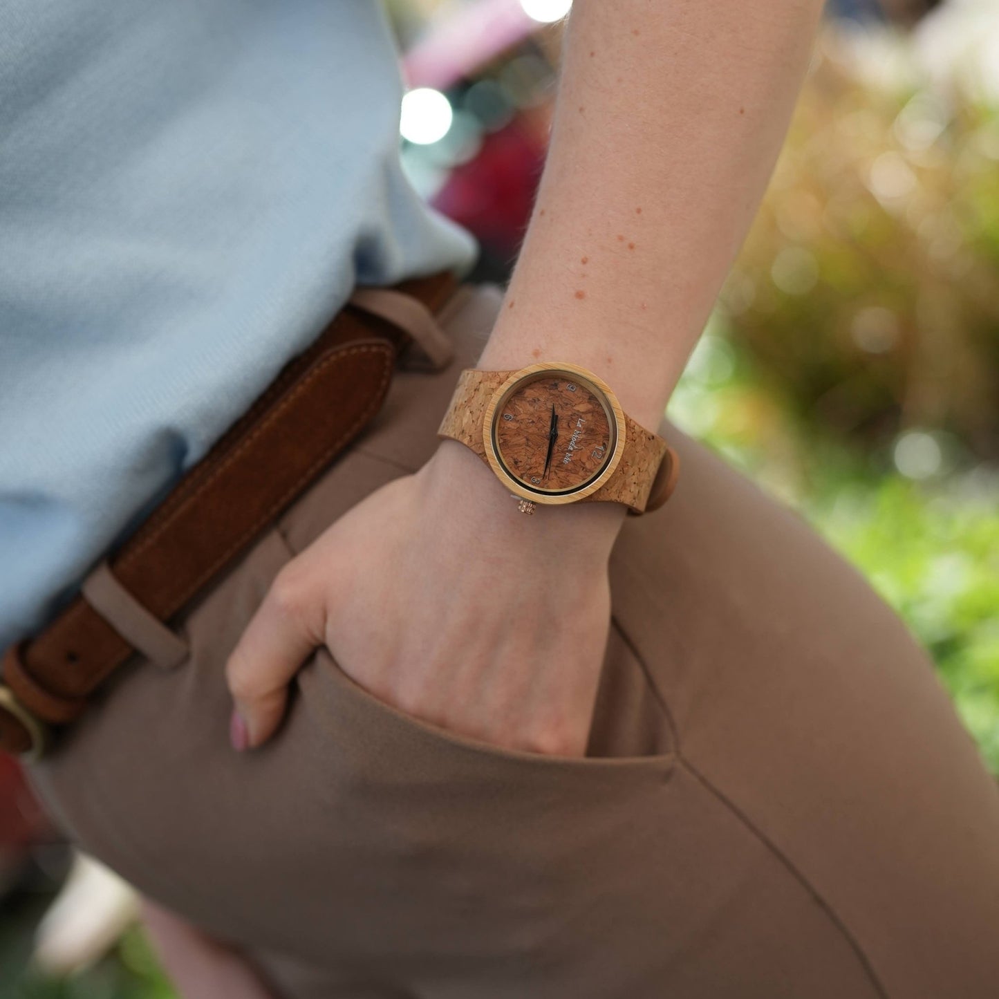 Watch Terra Time, cork, natural look, minimalistic - La Moda Me