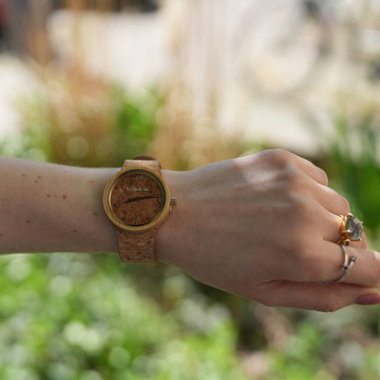 Watch Terra Time, cork, natural look, minimalistic - La Moda Me