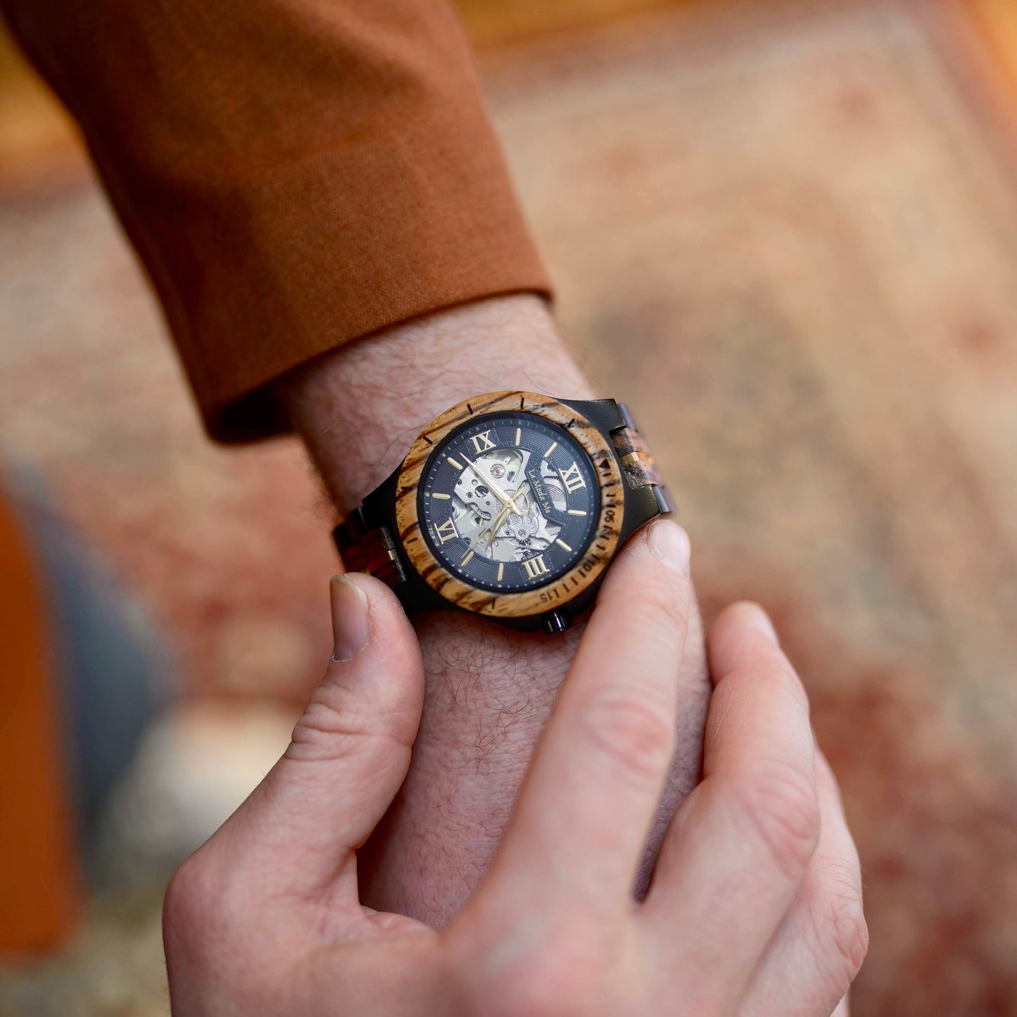 Watch Notterdam, actomatic, zebrawood