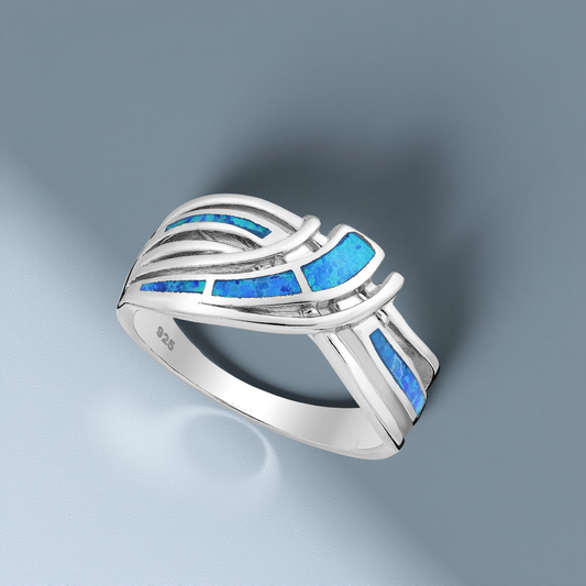 Silver ring, luxury jewelry, old money 