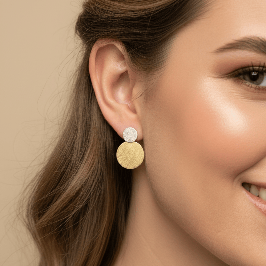 Earrings Moon - La Moda Me