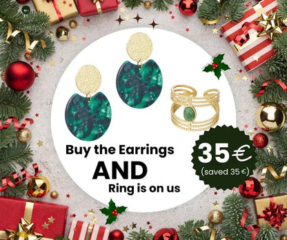 Polly Earrings + Free Ring – Limited Bundle - La Moda Me