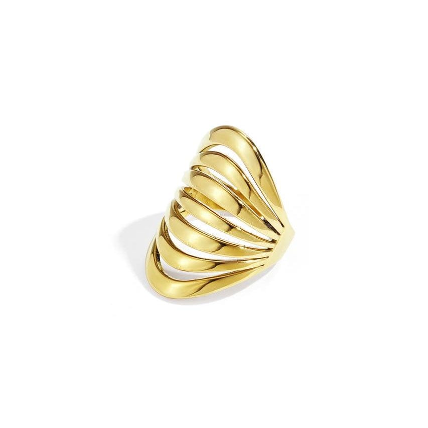 La Moda Me Ring Cher - Open Design Gold Ring