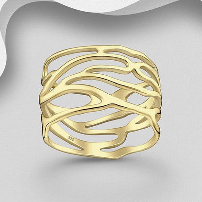 La Moda Me Rings 57 / Gold Ring Symphony