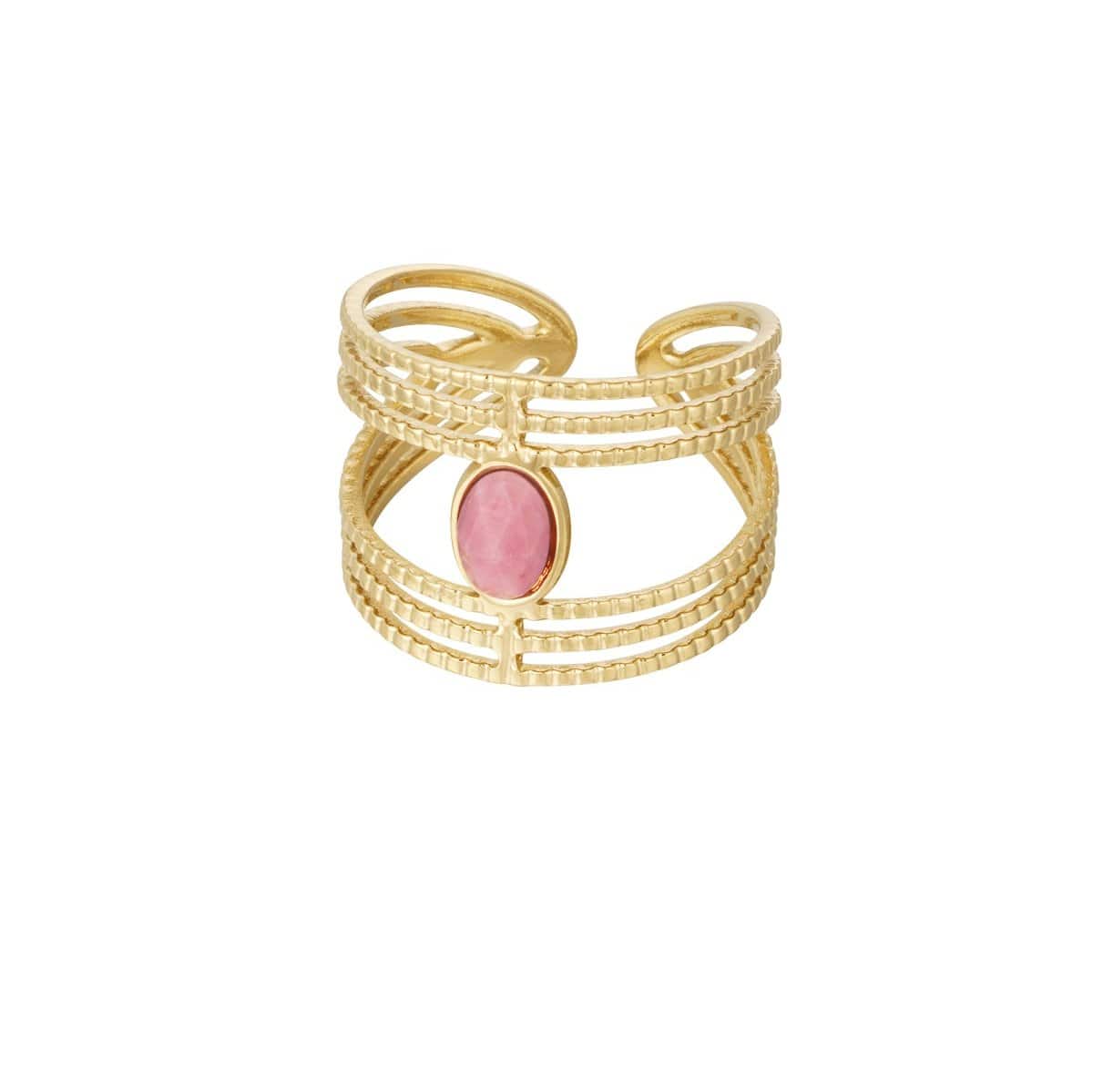 La Moda Me Rings Open / Pink Ring Fiona