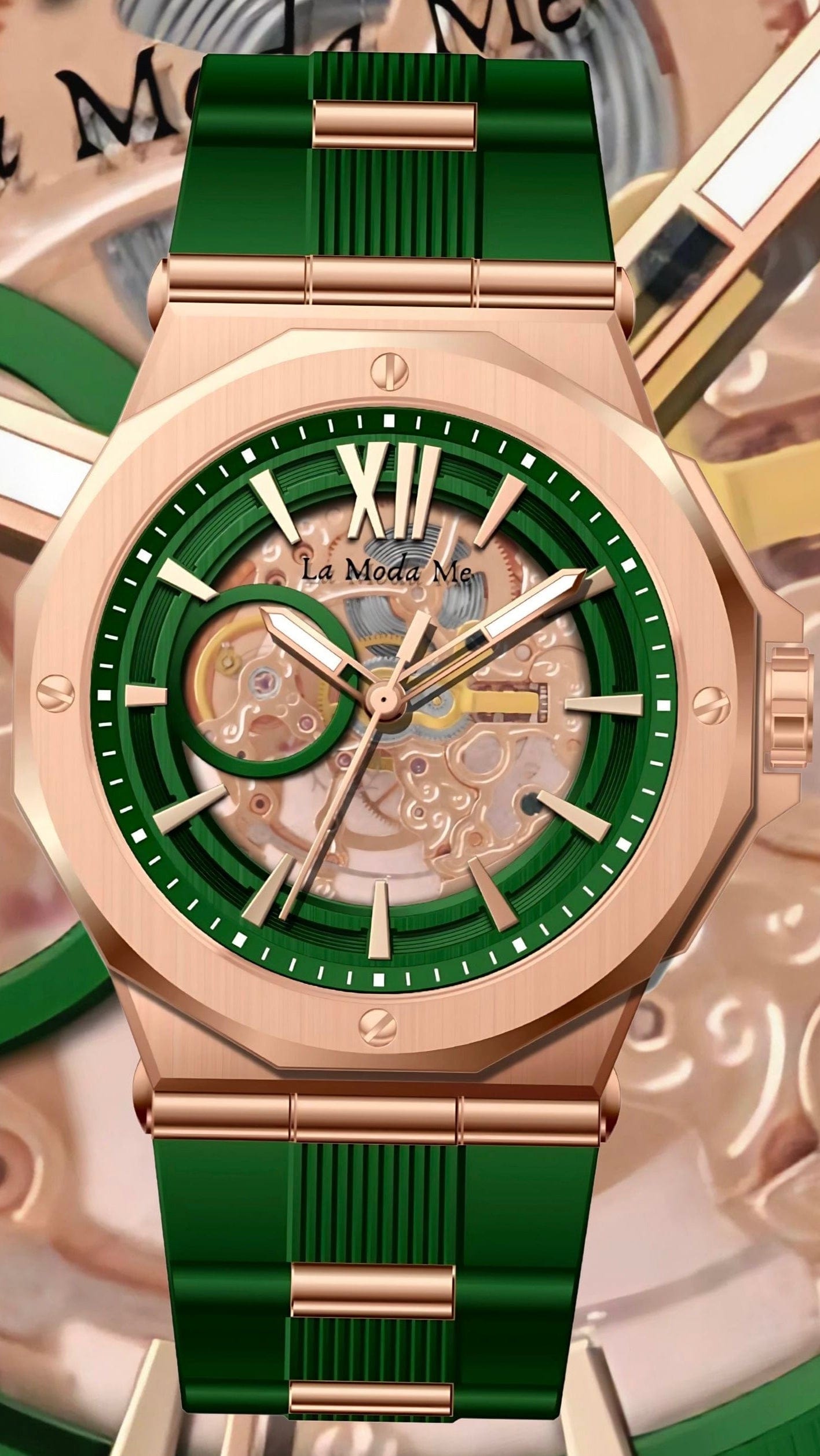 La Moda Me Watches Stetind Emerald-Anvil of the Gods