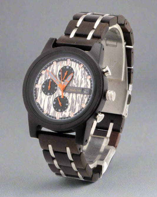 Watch Ironwood - Eco - Friendly Olivewood Minimalist Timepiece - La Moda Me