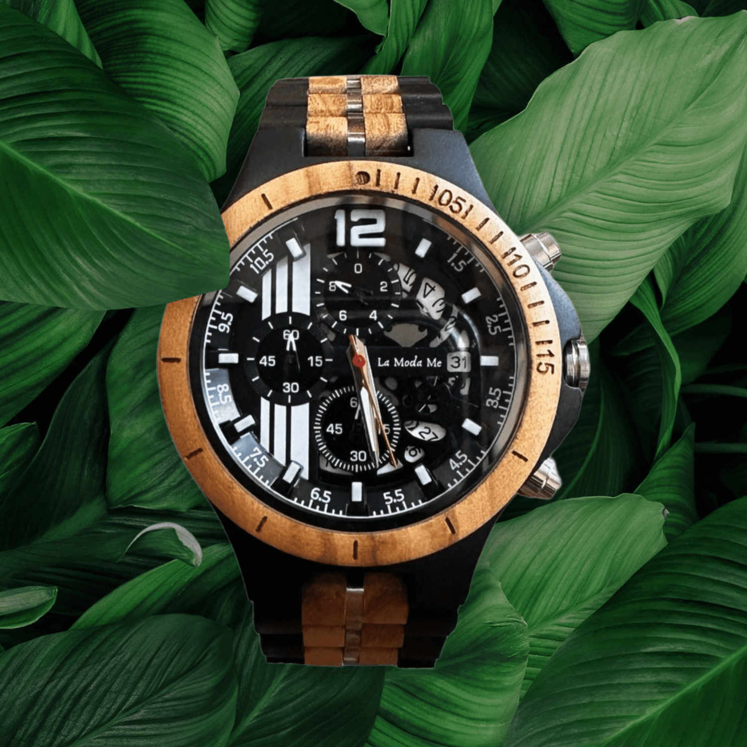 Watch Templer Knight, zebrawood - La Moda Me