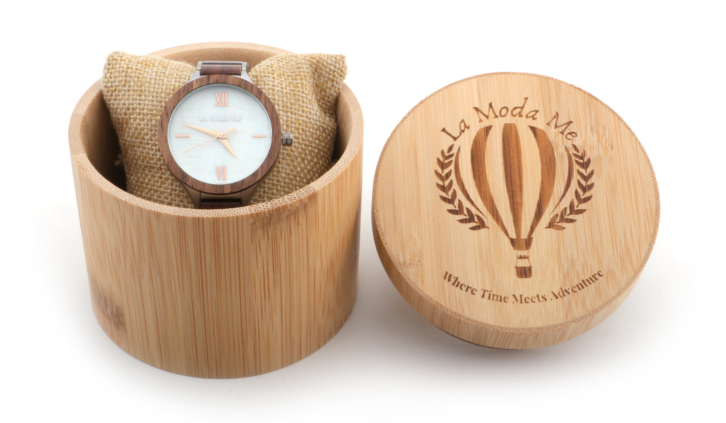 La Moda Me Watches Watch Vita, elegant, walnut and alloy, feminin