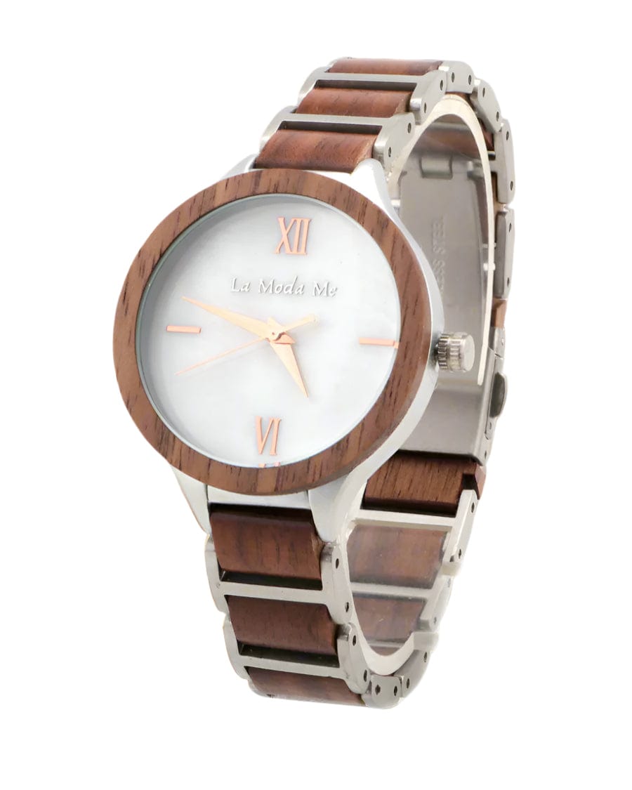 La Moda Me Watches Watch Vita, elegant, walnut and alloy, feminin